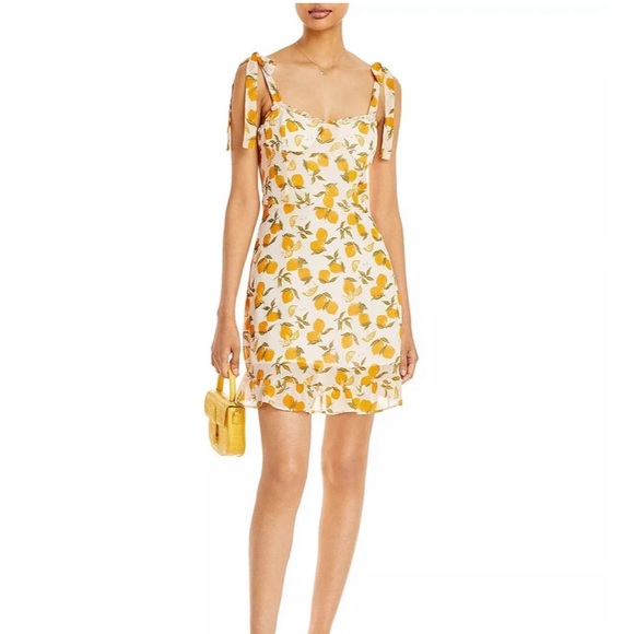 AQUA Lemon Dress- NWT - Picture 3 of 4